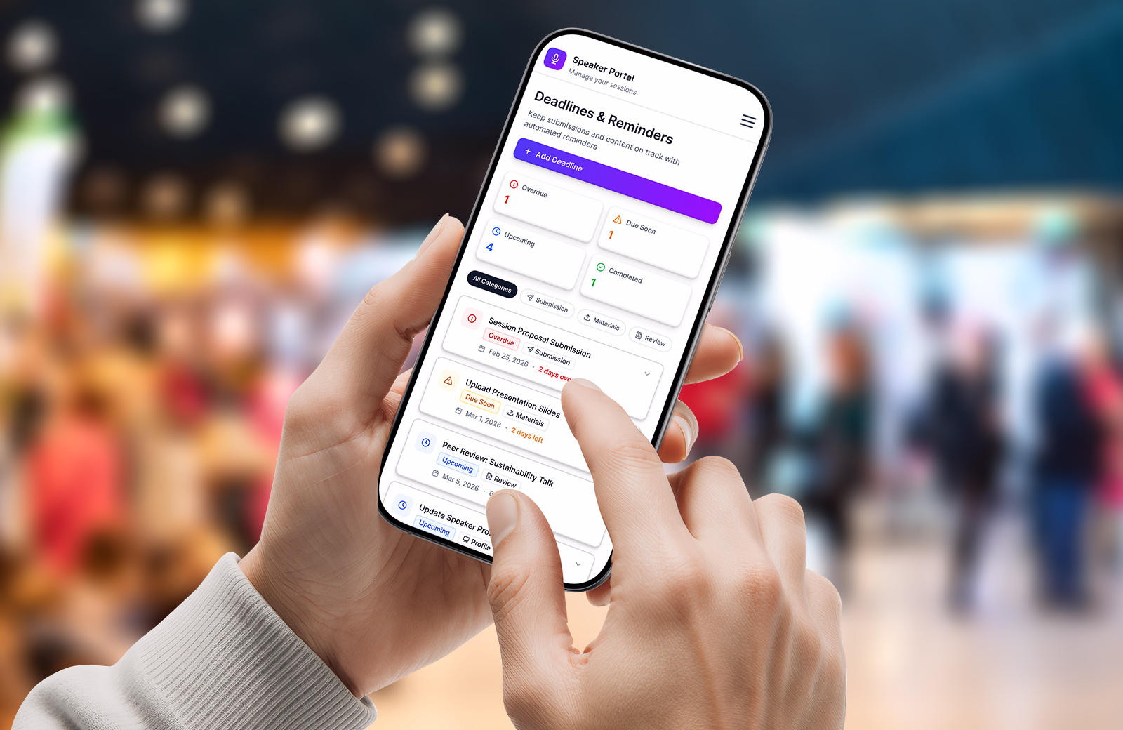 Session submission deadlines