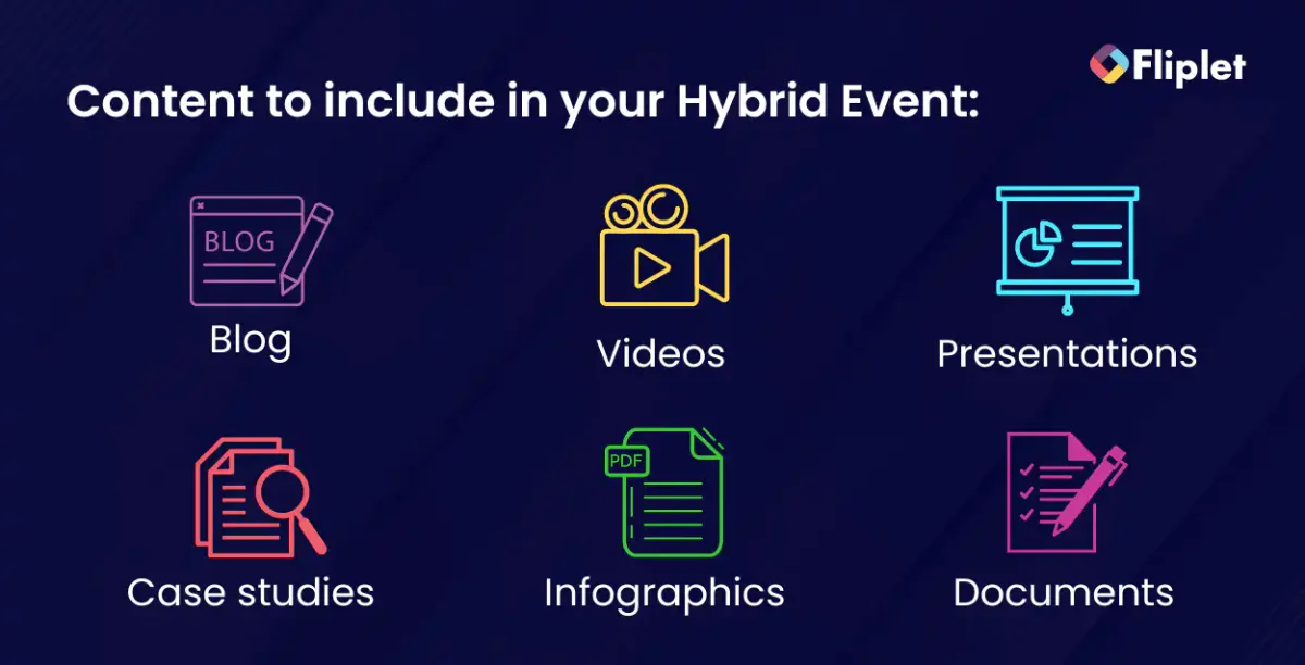 Content to include in your hybrid event