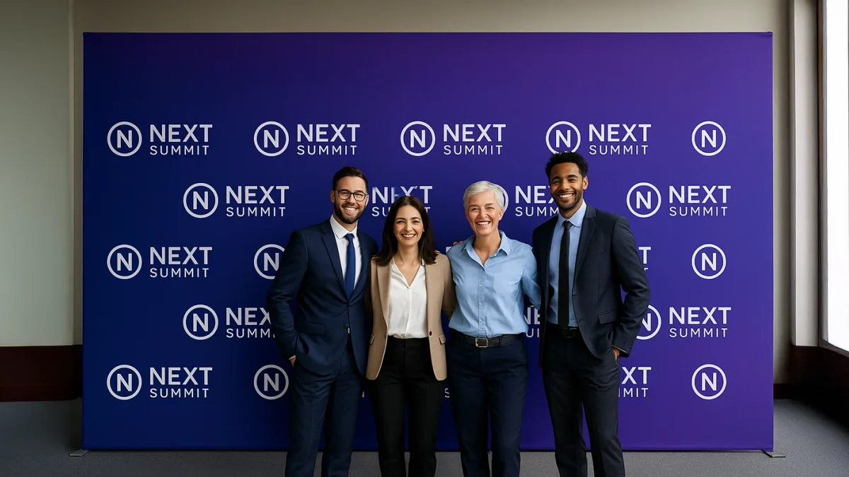 Branded Photo Backdrop Event