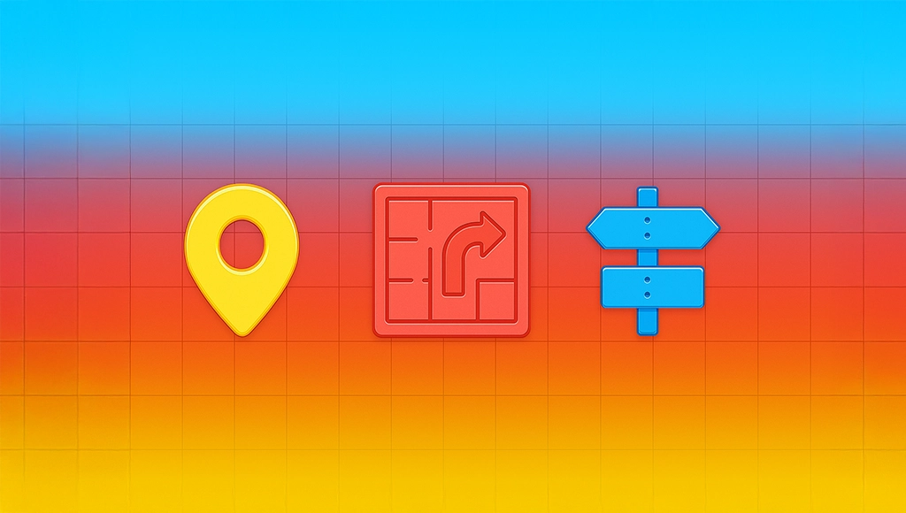 Illustrated event floor plan with booths, seating zones, and directional pathways