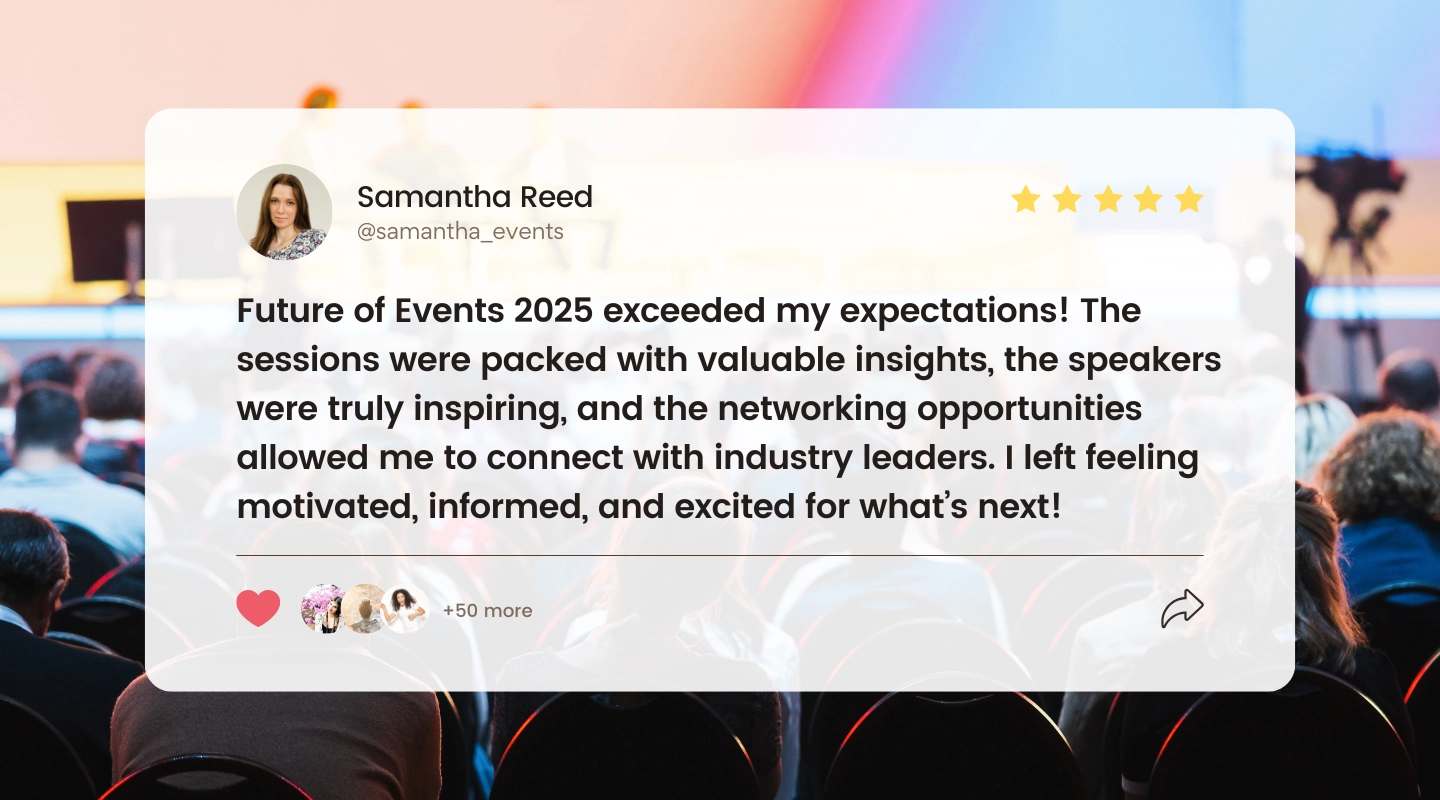 Post-event highlight reel and recap content being reused across social channels