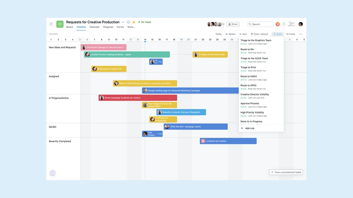 Asana project management software