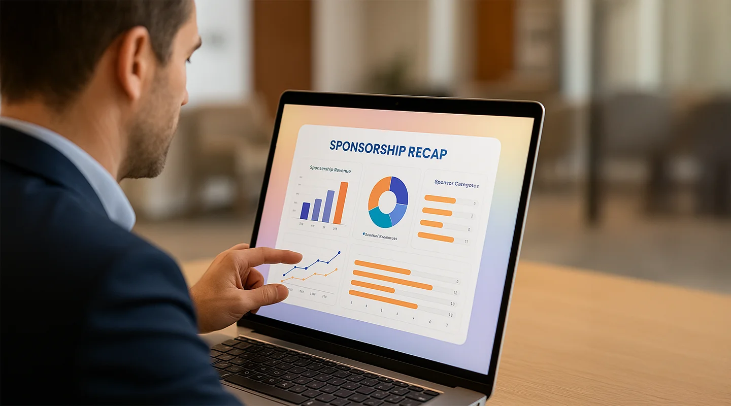 Event sponsorship recap and post-event reporting