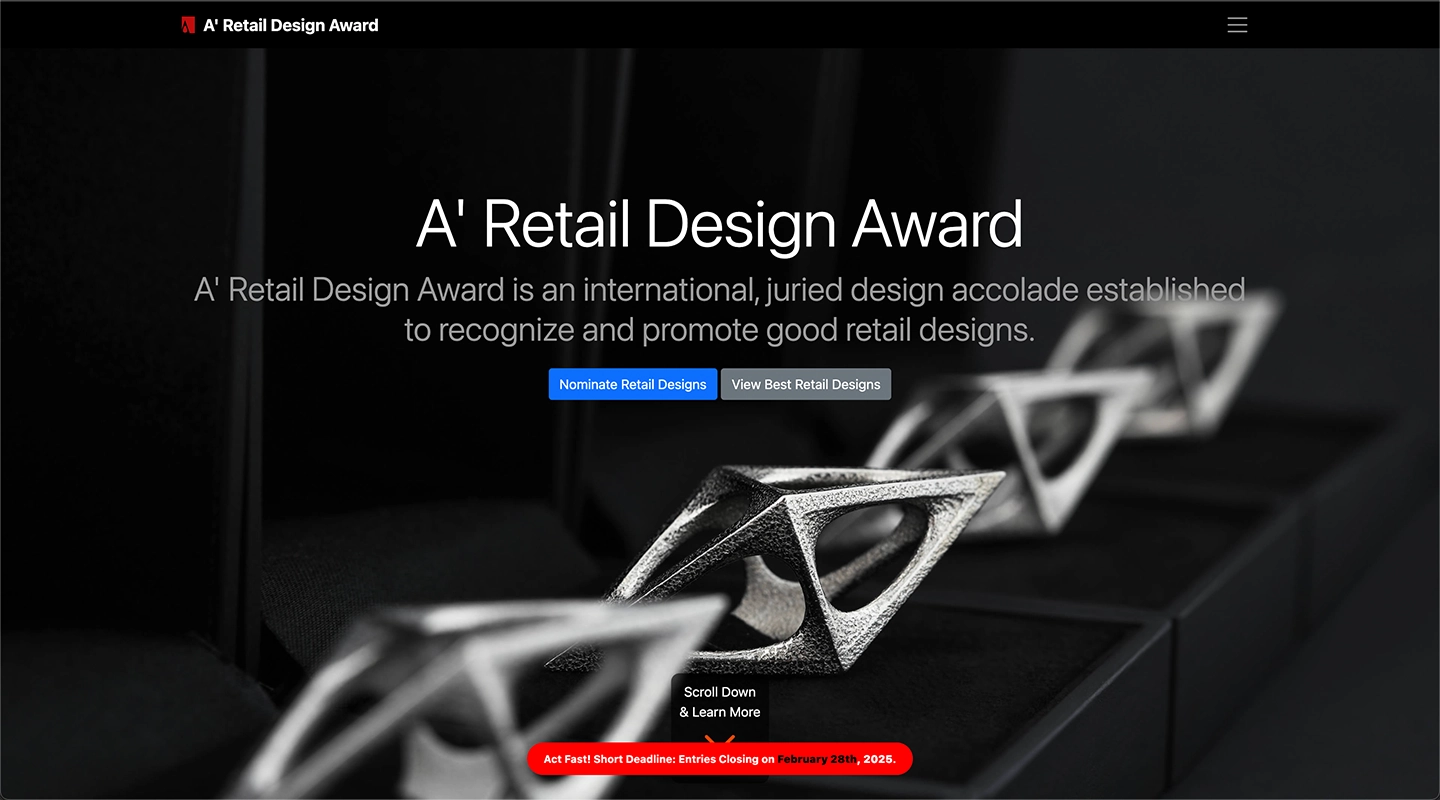 Retail Design Awards website