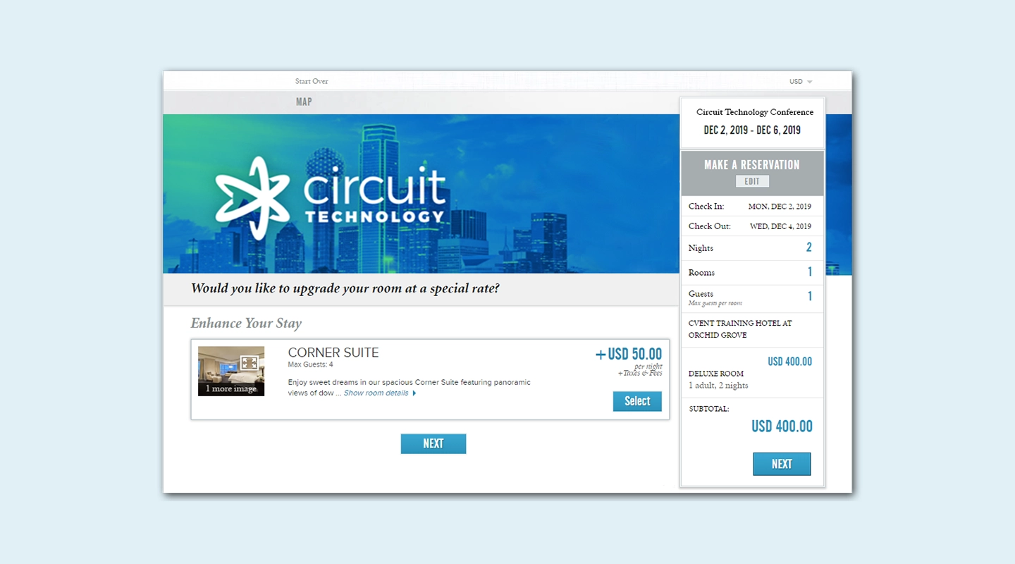 Cvent event management