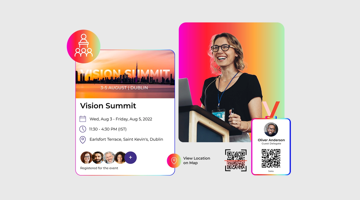 Dreamcast virtual event and attendee engagement platform interface