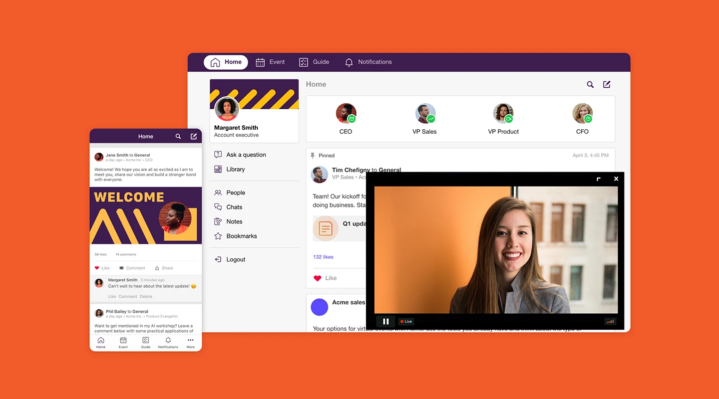 SpotMe event app and event engagement platform interface