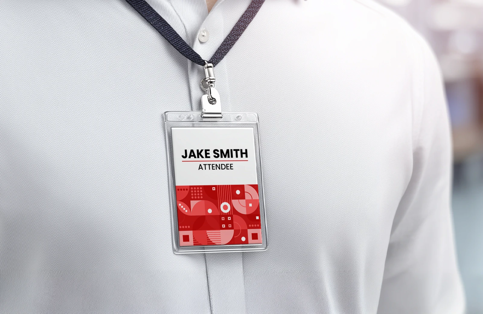 Event badge design interface