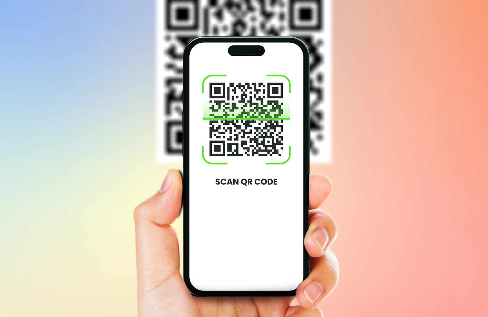 QR code check-in kiosk interface