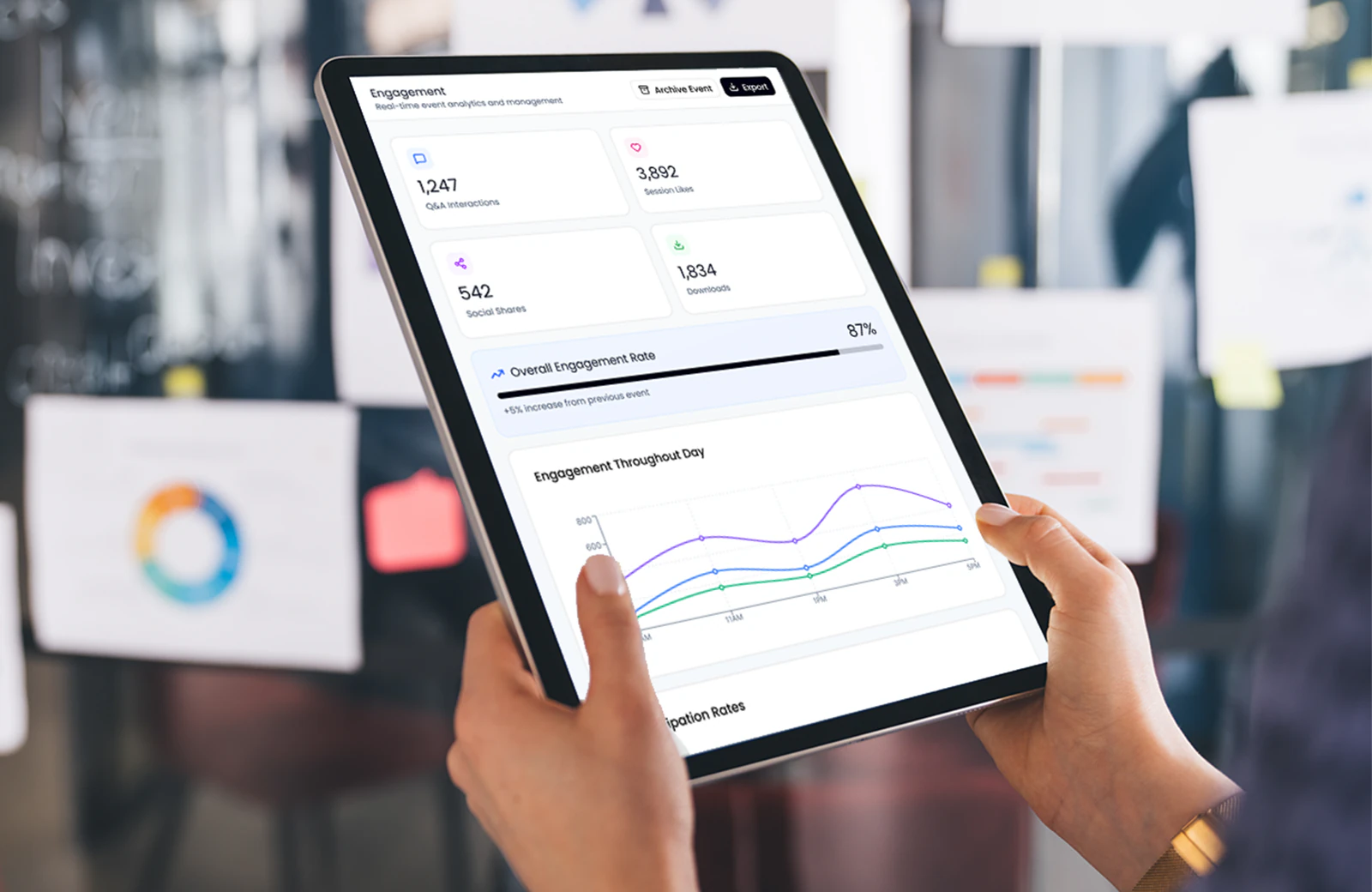 Conference analytics dashboard