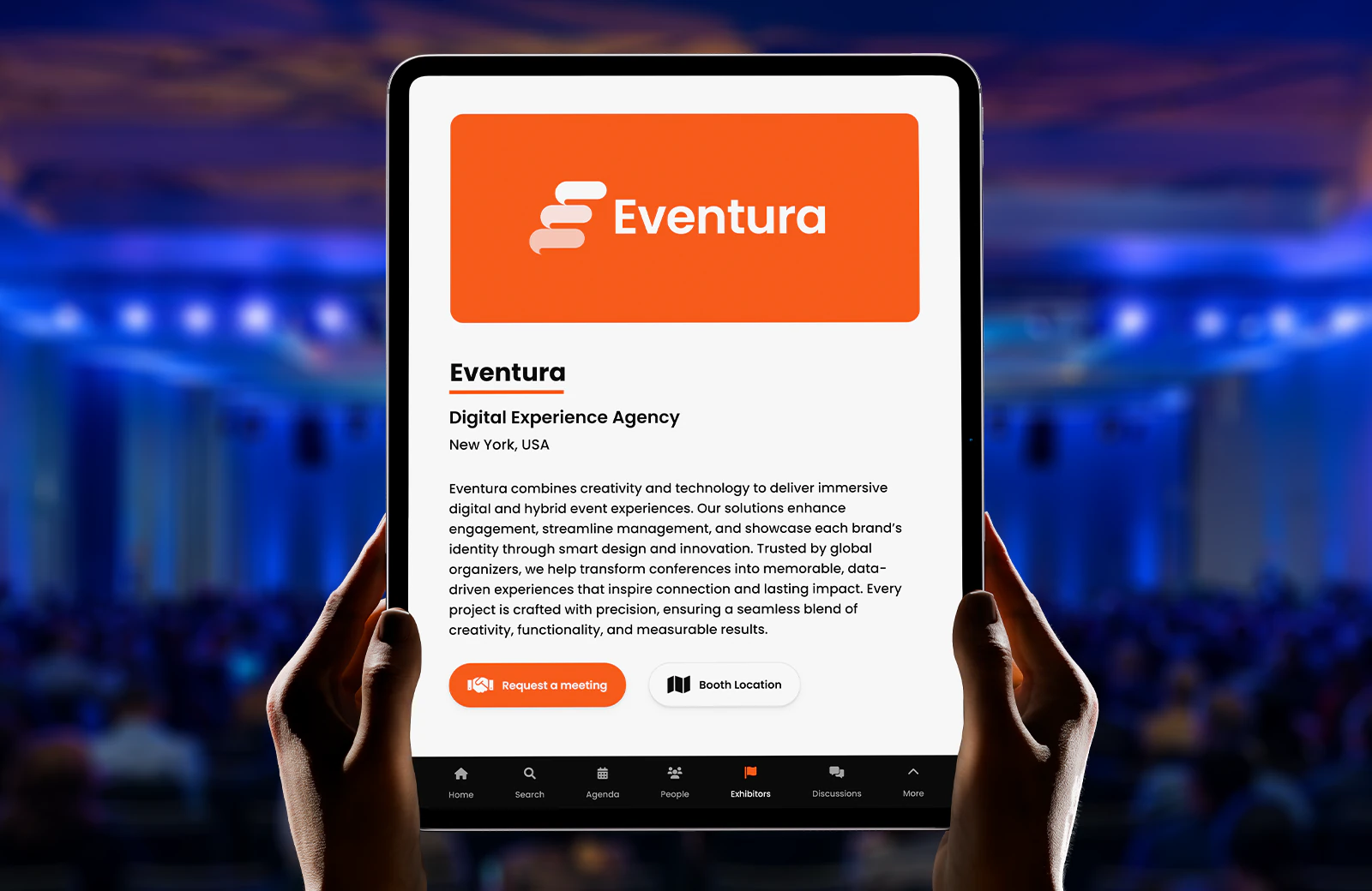 Exhibitor management dashboard