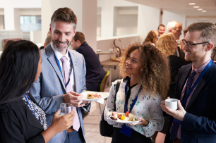 Networking attendees