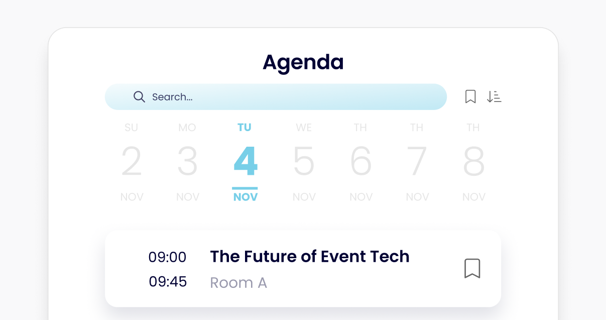 Agenda feature screenshot