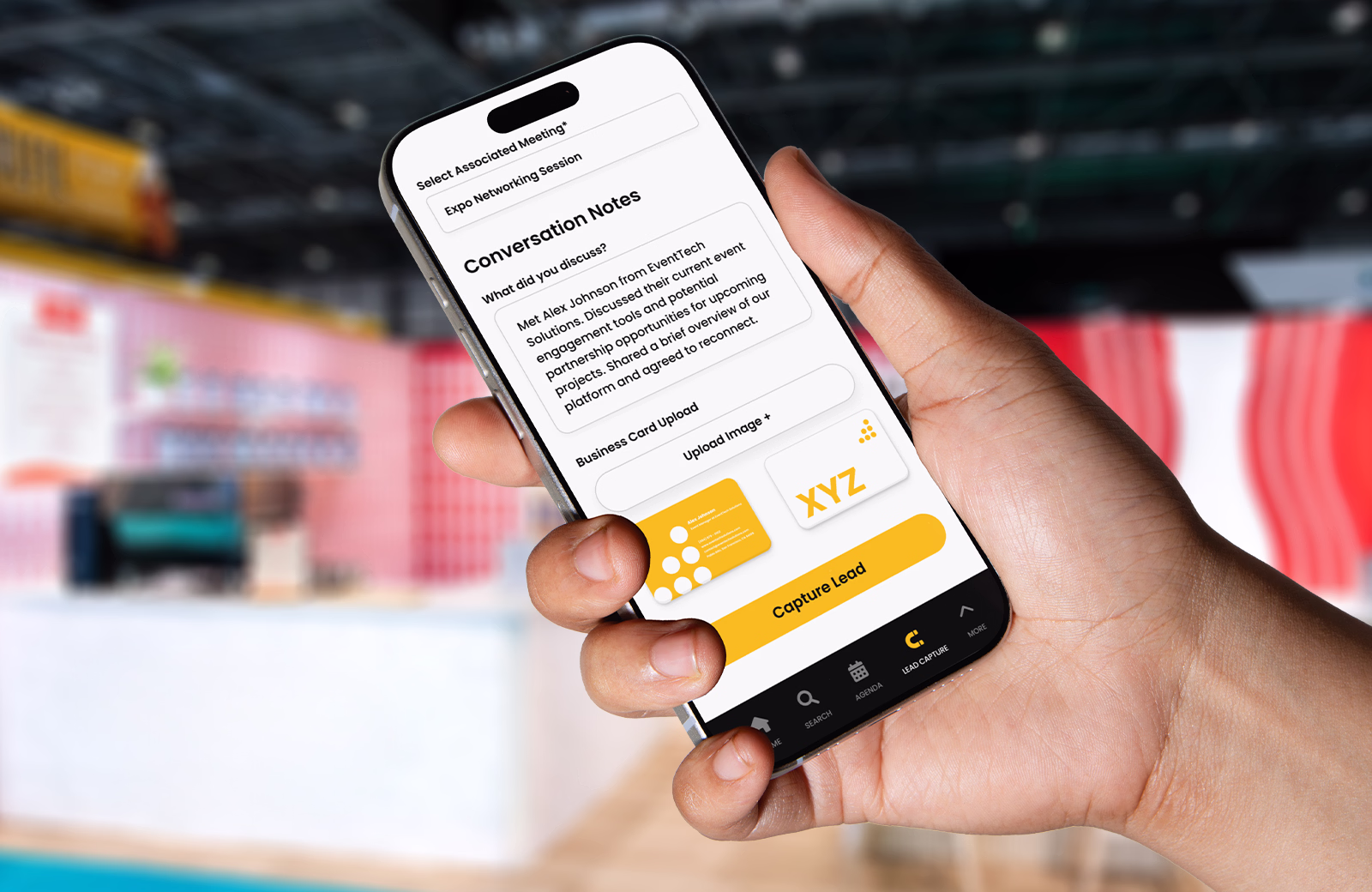 Lead capture tools for industry shows