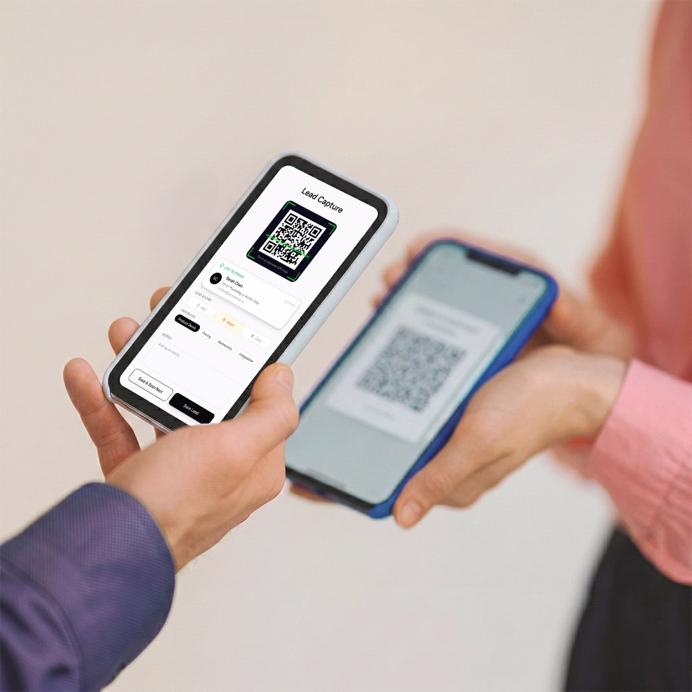 Lead capture interface at events