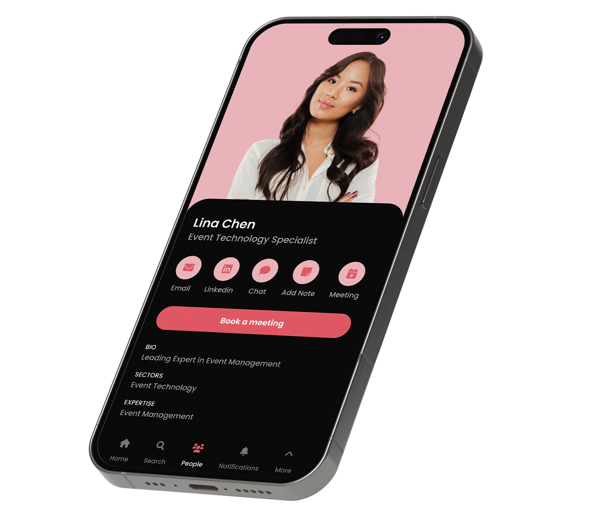 Fliplet 1:1 meeting scheduling and networking interface