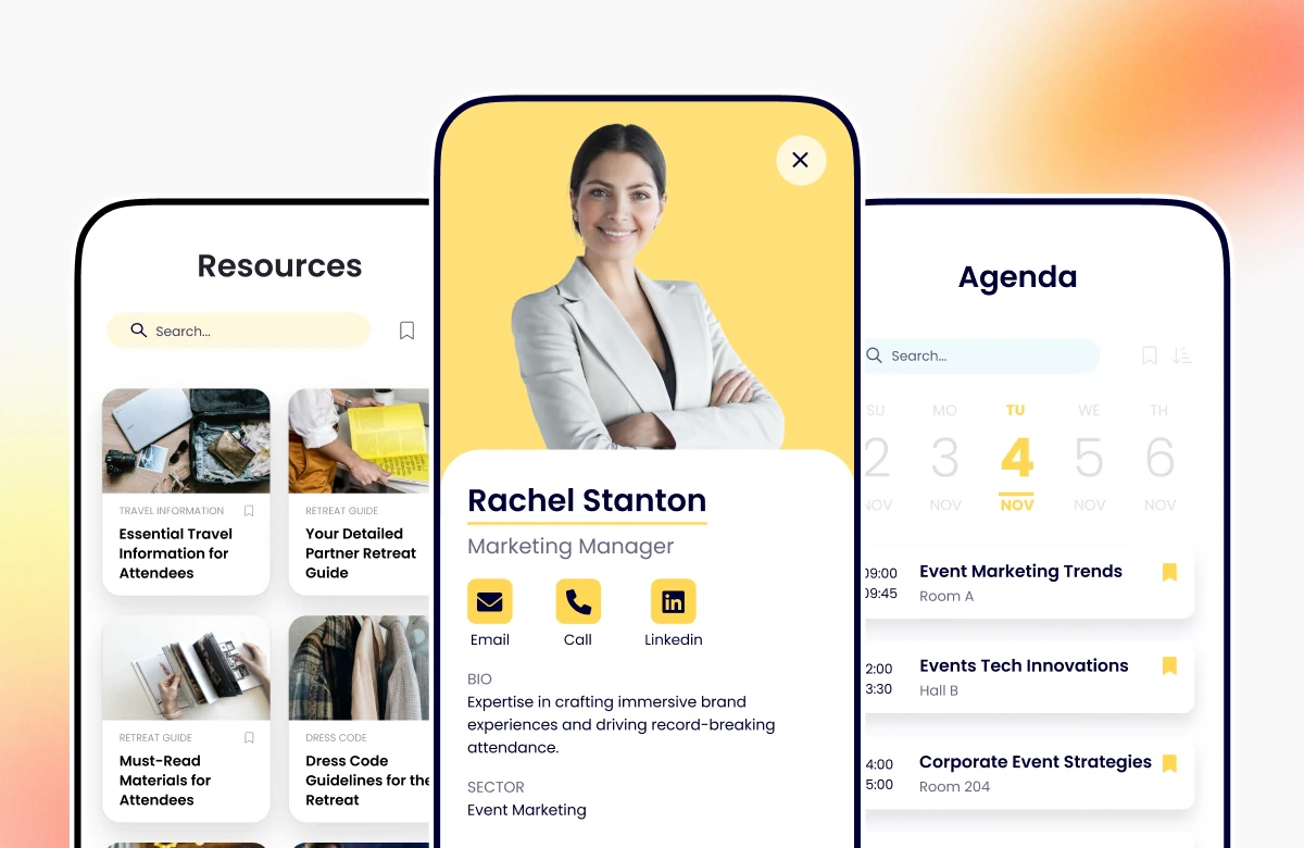 Branded event app showcase